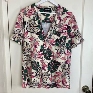 SER.O.YA Malibu Shirt in White Tropical size Medium